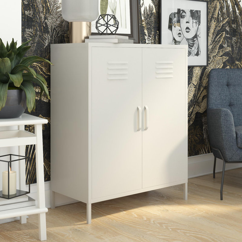 2 - Door Standard Accent Cabinet, Taupe