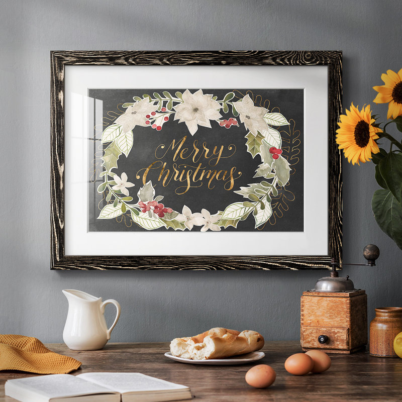Gilded Christmas Collection A, reproduction encadrée sur papier, Noir, H 18 po x l 26 po x P 1,5 po