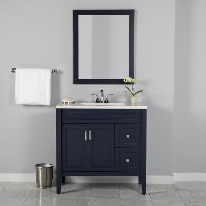 Red Barrel Studio® W0202 36.25'' Free Standing Single Bathroom Vanity ...
