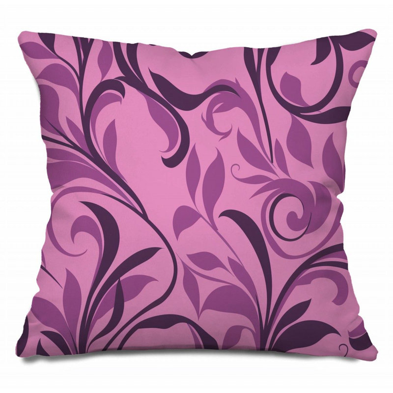 Coussin Floral, H 16 po x l 16 po