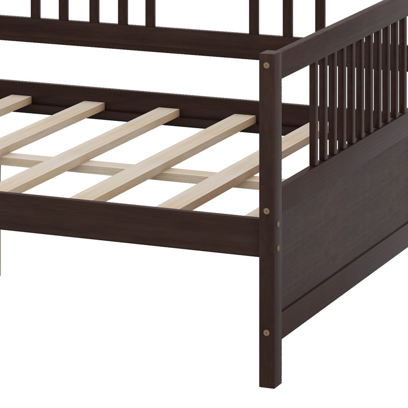 Full Size Daybed With Support Legs, Espresso