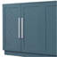 Armoire latérale TREXM® avec rangement, avec tablettes réglables et armoire latérale à poignée argentée, pour cuisine, salle à manger, salon, bleu rétro-1884975317