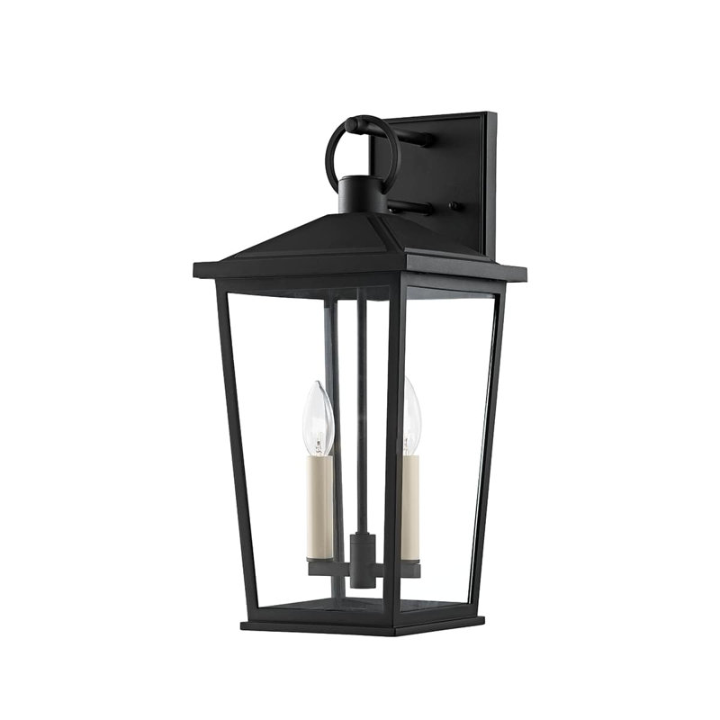 Wall Light, Textured Black, 19.5" H x 9.5" W x 10.5" D