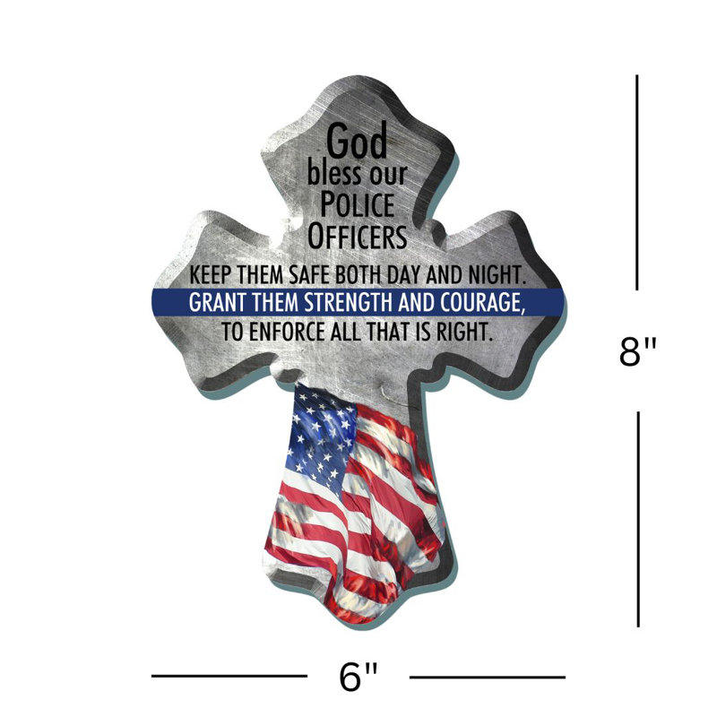 Croix de bois d'un agent de police