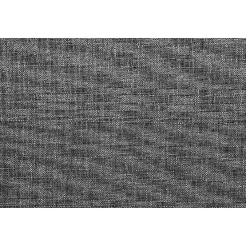 Chaise d'appoint rembourrée, chaise confortable, fauteuil, chaise de lecture, Gris foncé