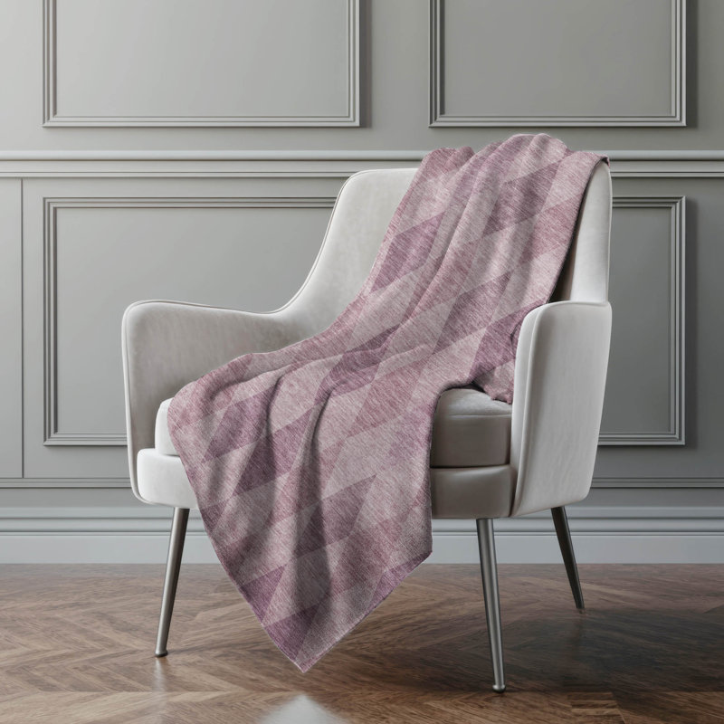 Jeté en sherpa Addison, Rosé
