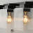 3-Light Matte Black Wall Sconce, Square Clear Glass Shades, E26 Base, Vanity Light for Bathroom
