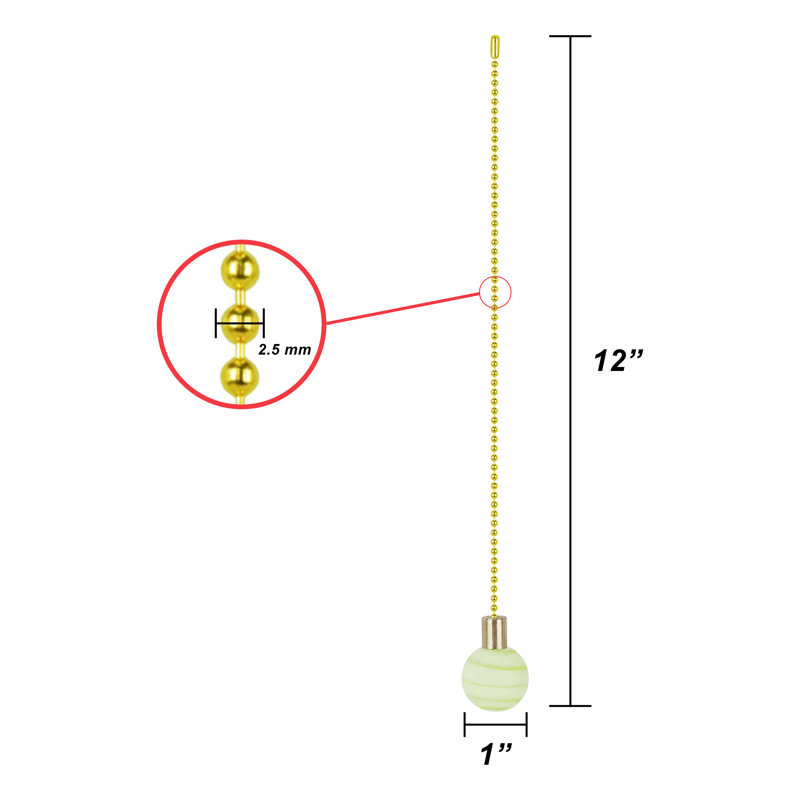 Chaîne à tirer pour ventilateur de plafond