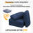 7-Piece Navy Blue Outdoor Replacement Cushion Set,3.5-4" Thick Foam Sectional Seat Cushions With Water-Resistant Durable Fabric For Patio Furniture-1130638372