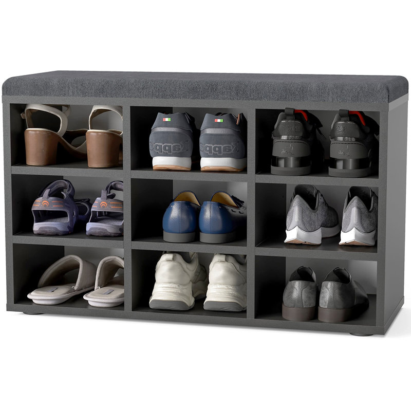 9 Pair Shoe Storage Bench
