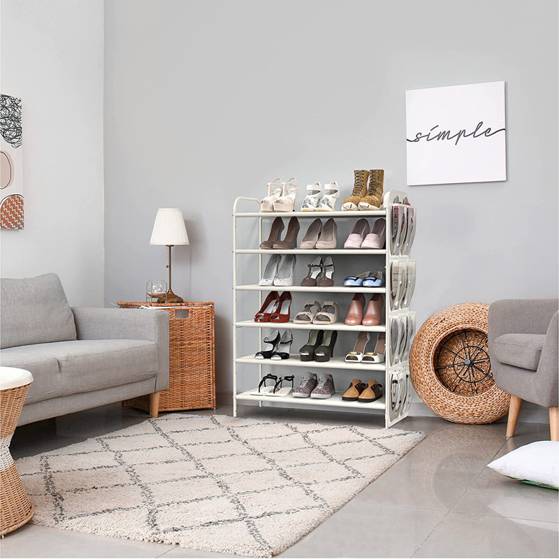 28 paires de rangement pour chaussures, Blanc