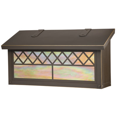 Boîte aux lettres murale en laiton 17 po x 8 po Milania