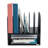 Onyx Mesh Desktop Organizer With Two Trays And Six Upright Sections-24093959