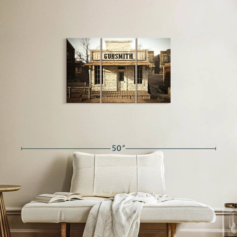 Lelar Western Gunsmith Shop, 20" H x 33" W