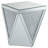 Lippa Mirrored Glass Top End Table