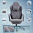 Dowinx Fabric Gaming Chair with Heated Massage, High Back PC Chair with Pocket Spring Cushion-1875181955