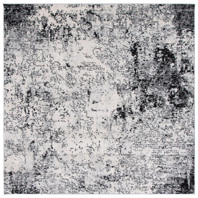 Adanac Performance Abstract Rug, Square 6'7"