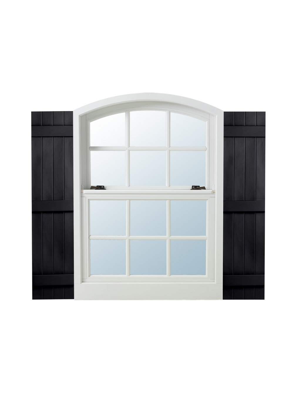 Shutter Closures Alpha Shutters Four Board and Batten Closed Vinyl Shutters Pair ...