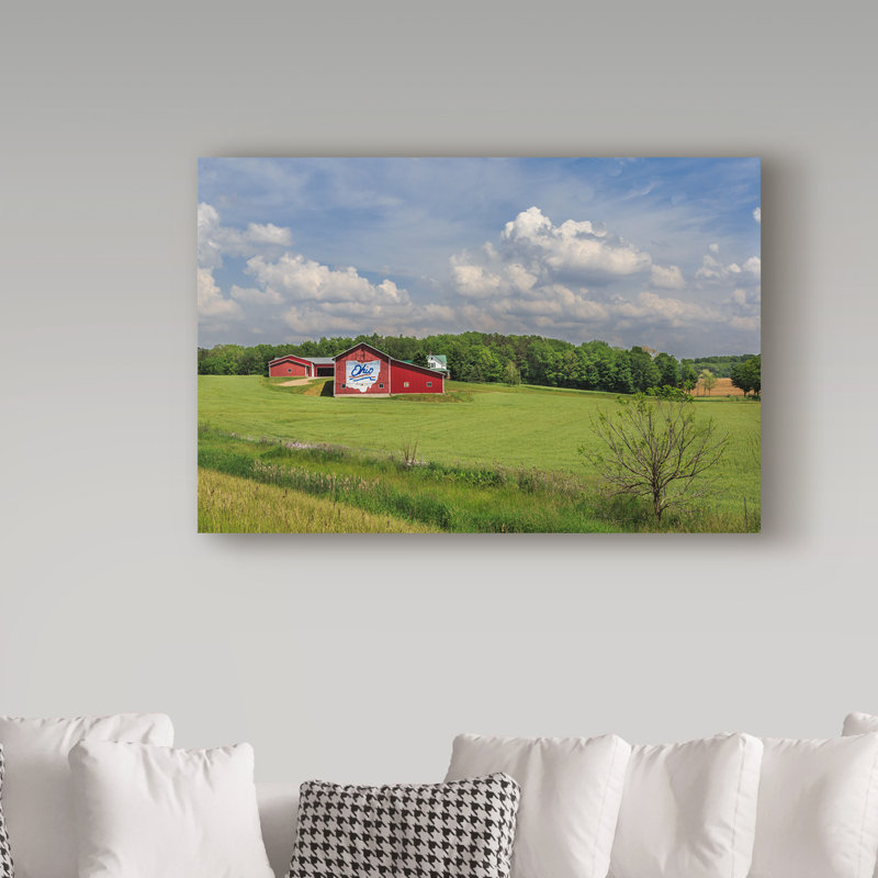 Fillmer «Ohio Farm», reproduction de photo sur toile tendue, H 22 po x l 32 po x P 2 po