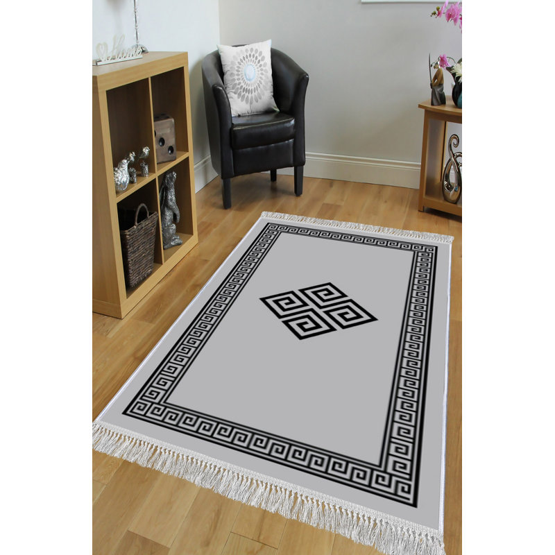 Luxurious Velvet Area Rug, 5.9 x 9.2 Feet | 100% Velvet Fabric, 100% Cotton Sole, 0.4 in Pile Height | Antibacterial, Non-Slip, Machine Washable | Elegant 3D Digital Print for Living Room & Bedroom Decor
