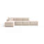 4 Seater Velvet Sofa & Chaise-130020587