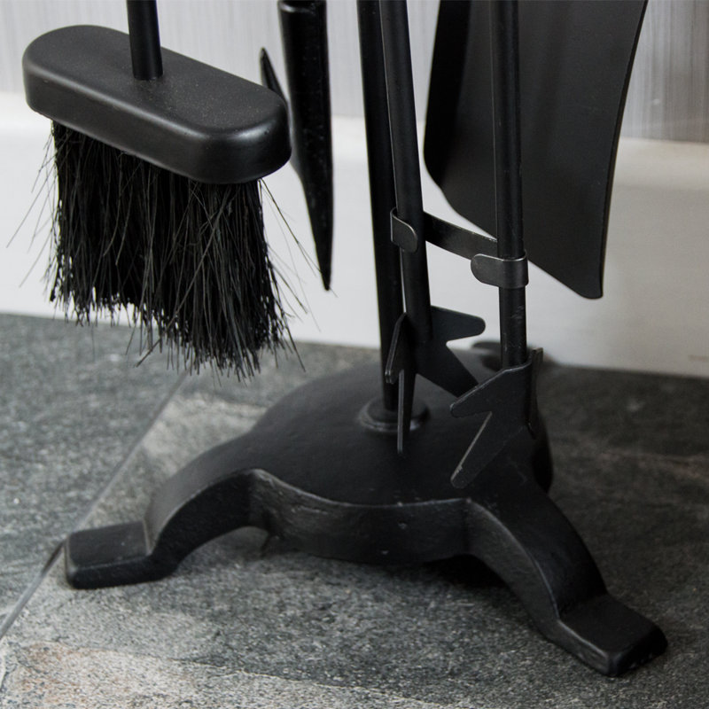 Vida Darton Steel Fireplace Tool Set