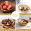 Bol en bois en bois naturel avec bol à fruits en bois créatif et irrégulier