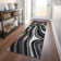 Premium Machine Washable Prisco Black Rug