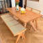 Prestine Ash Solid Wood Dining Table-820853855