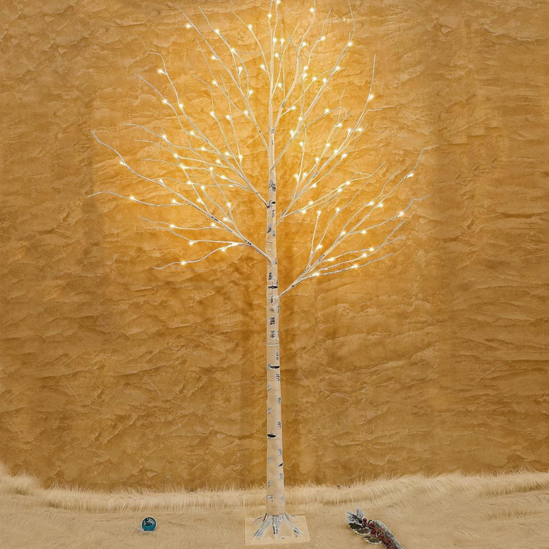 Bouleau lumineux pour décoration de fête de mariage à domicile (6 pi)