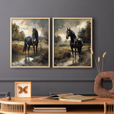 ANIMALS Series CECXVII - Reproduction encadrée de qualité supérieure - prête à être accrochée - aucun clou requis - aucun clou requis