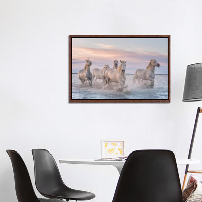 White Angels Of Camargue XXXI by Daniel Kordan - Print on Canvas