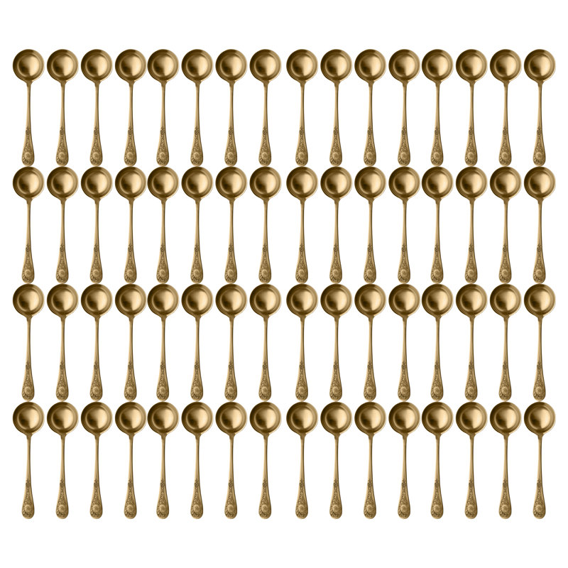 Diana Ladle - 48 Pieces - Black Gold, Ice Gold