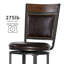 Roni Swivel Upholstered Counter Stool with Metal Frame-812419150