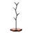 Coffee Mug Holder, Mug Tree For Counter, Leaf Shaped Mug Tree With Wooden Base, Coffee Cup Tree Holder For Countertop, Mug Rack Countertop,(Brown)