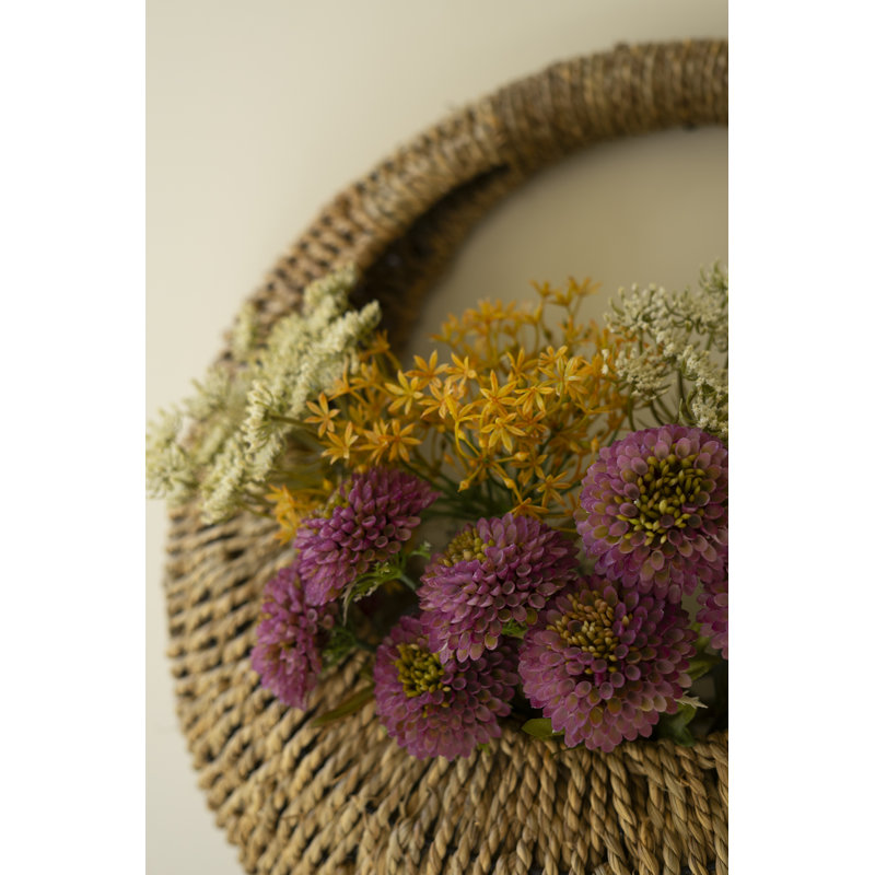  Handwoven Vine Wall Basket 8" H Decorative Storage