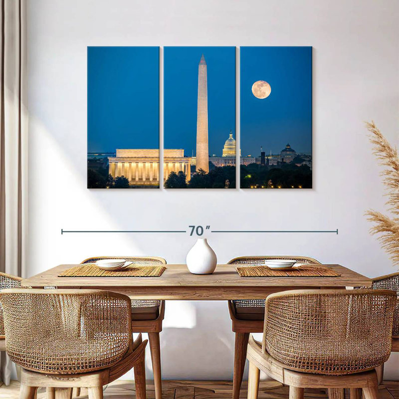 Monuments de Washington, H 36 po x l 57 po