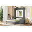 Grand lit escamotable mural avec coussin, grand