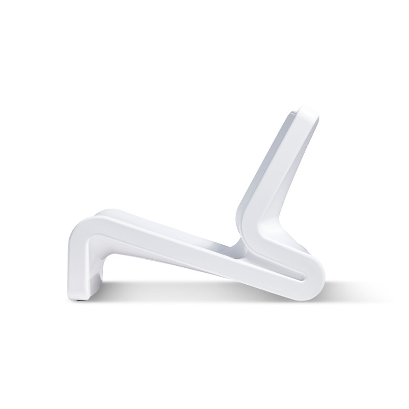 Line Outdoor Lounge Chair, Highcloud White