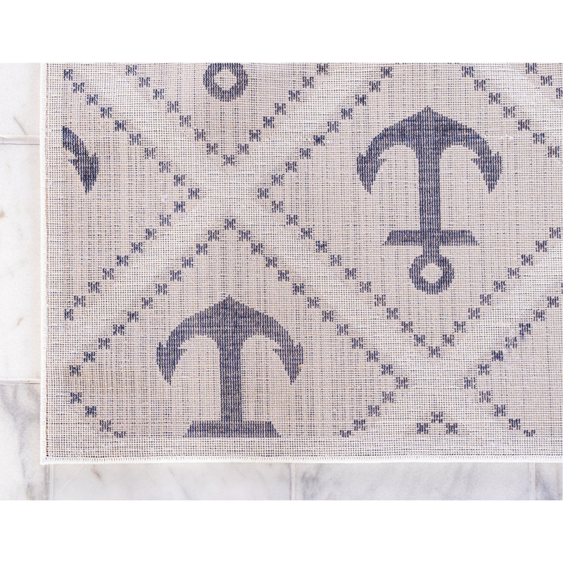 East Boothbay Geometric Indoor Rug, Runner 2' x 13'1"