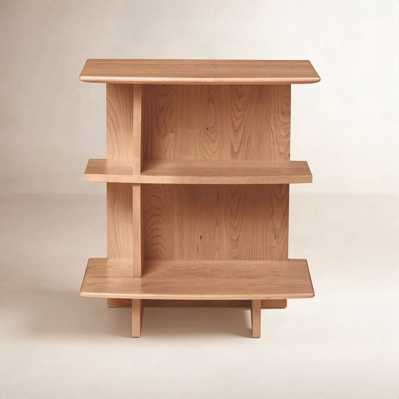 Sarah 15.5'' W Solid Wood Nightstand, Natural Cherry