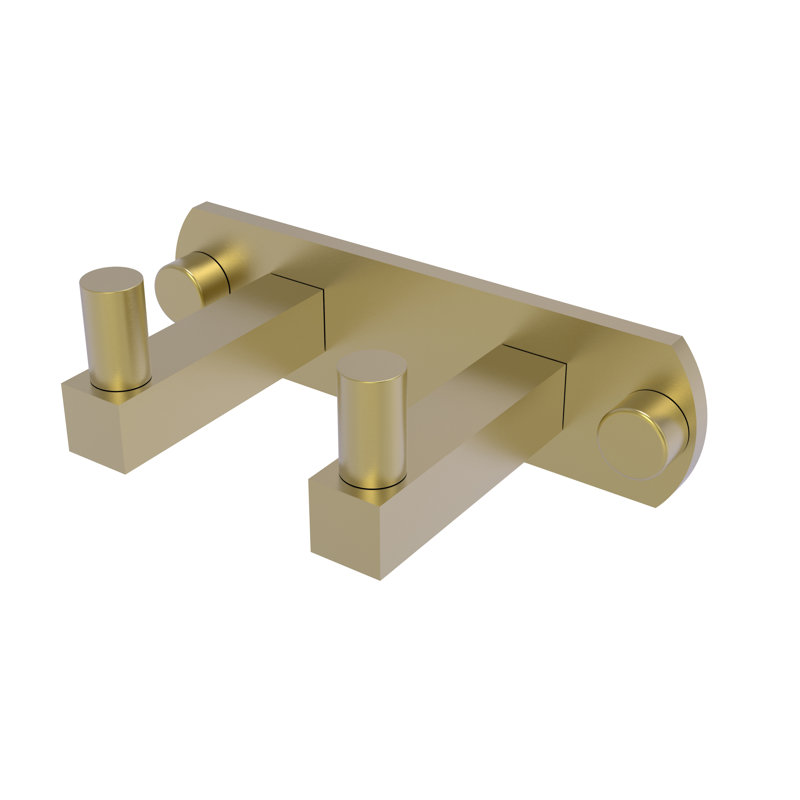 Haranu 2 Position Wall Mounted Robe Hook, Satin Brass
