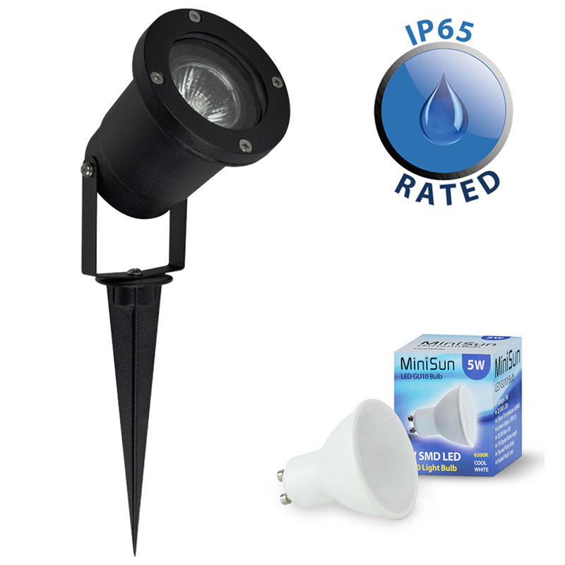 Lightner Black Aluminium Spotlight, Cool White