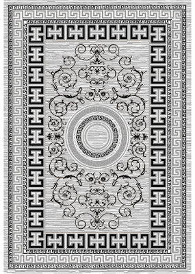 Moon Soft Cozy Black Grey Area Rug