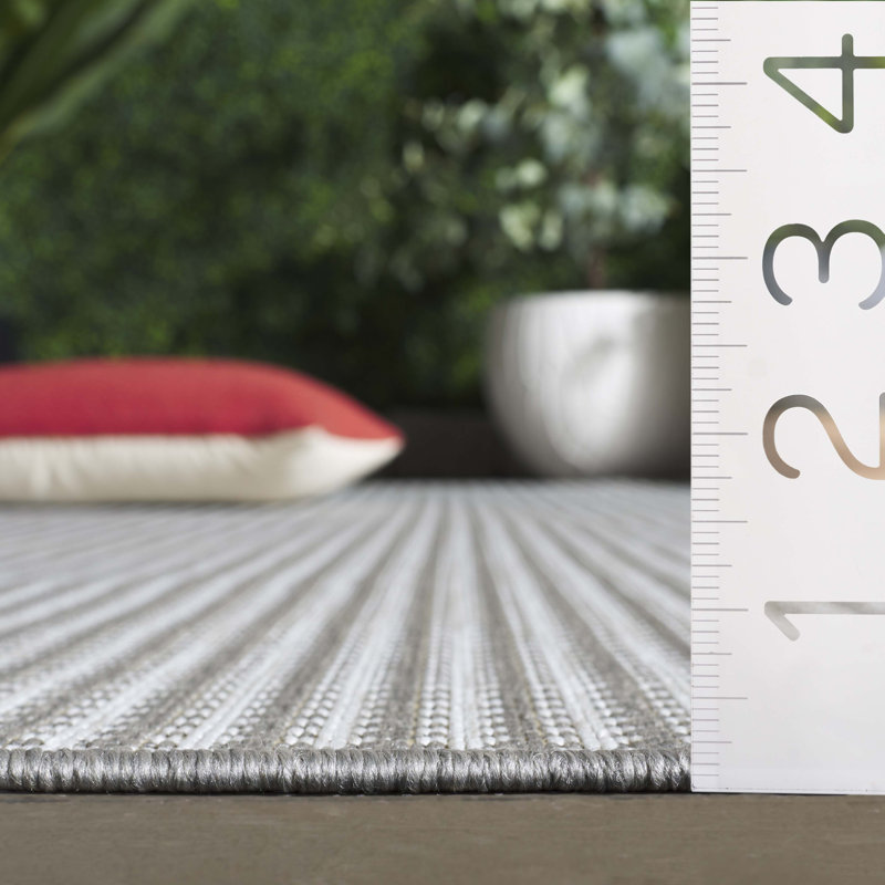 Terrace 802 Geometric Indoor/Outdoor Rug, Square 6'7"