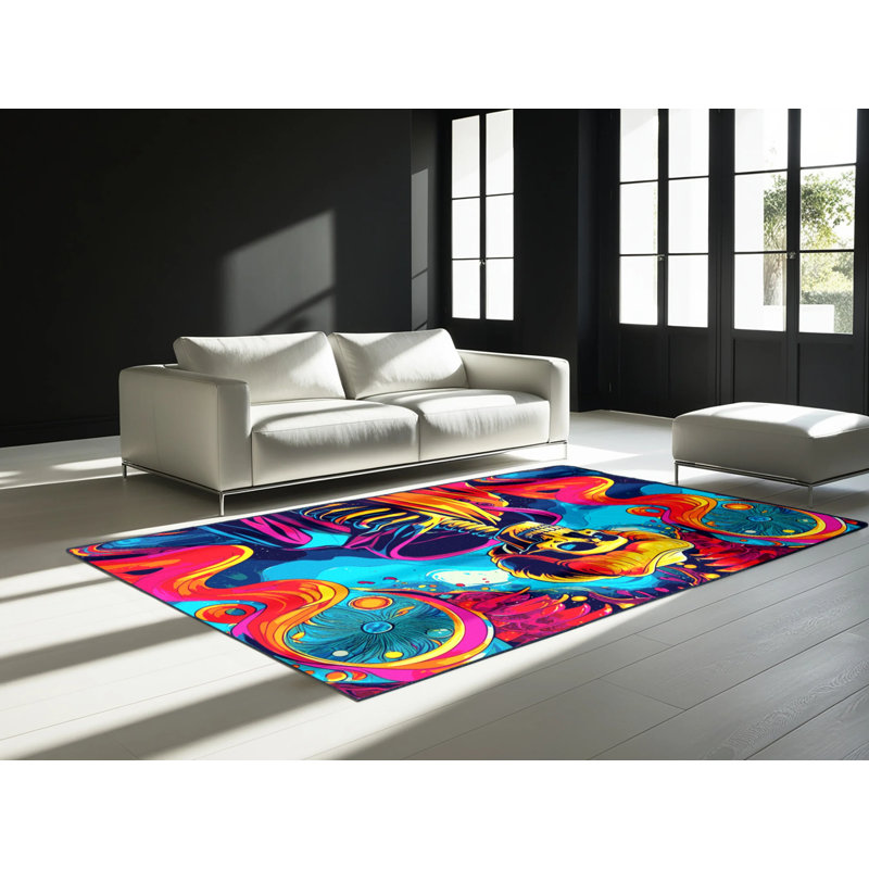Dazzling Delirium Rug, Rectangle 6' x 9'
