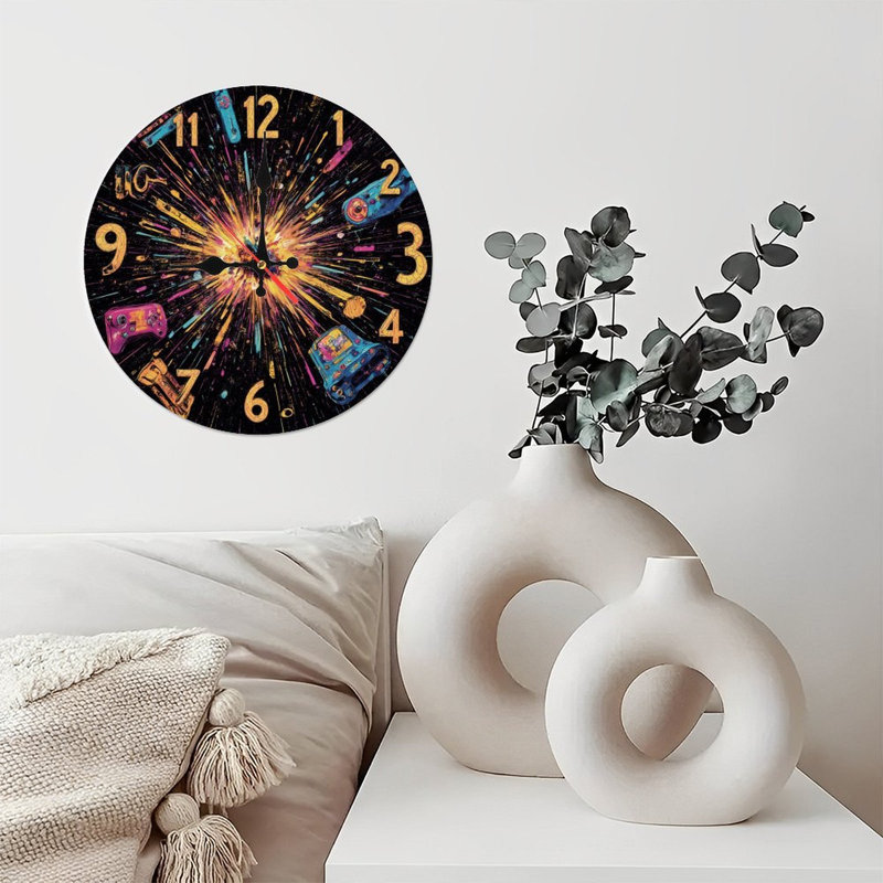 Clock Numbers Exploding With Gadgets