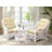 Agambir 28 inches Wide Tufted Velvet Armchair, Natural Rattan, White-2075012658