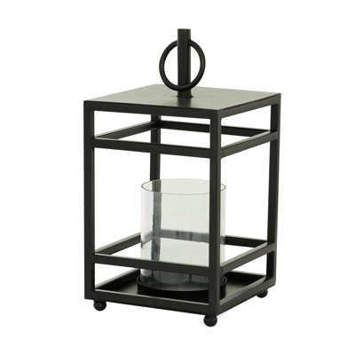 Iron Tabletop Candle Lantern
