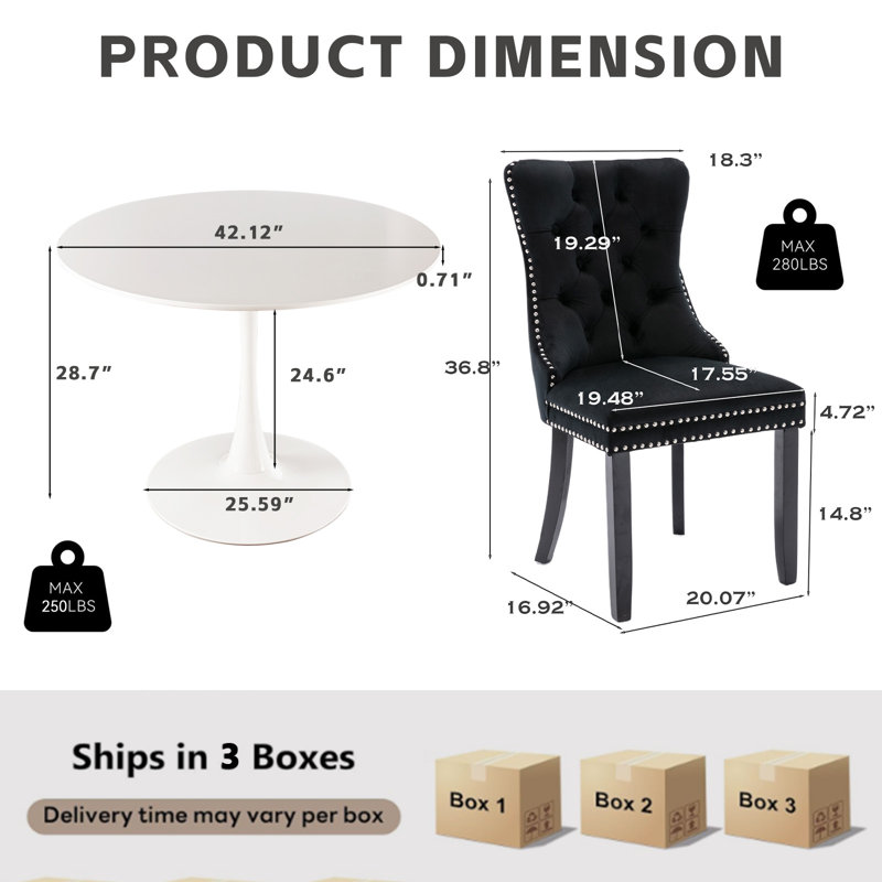 Round Dining Table Sets With 4 Chairs